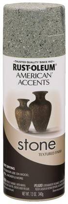 RUST-OLEUM American Accents Stone Textured Grey Spray Paint 340 ml
