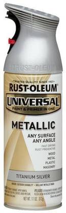 RUST-OLEUM UNIVERSAL Metallic Spray Paint for Titanium Silver Finish