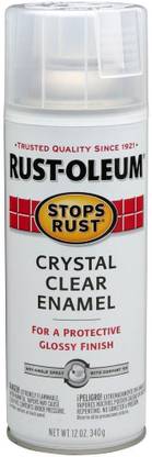 RUST-OLEUM Stops-Rust-Enamel-Multi-Purpose Clear Spray Paint 340 ml