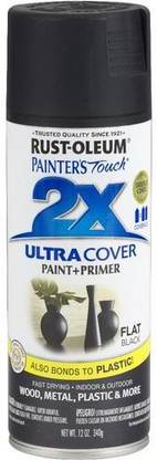 RUST-OLEUM Painter's Touch Matte Black Spray Paint 340 ml
