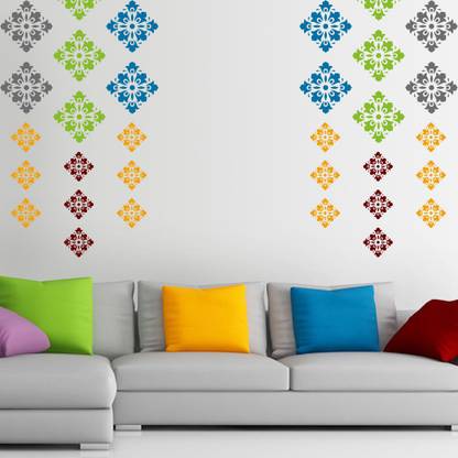 Arhat Stencils DAMASK ASR-E90 GLOSSY DAMASK PVC (Wall Décor & Art) Stencil