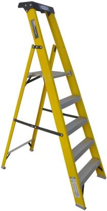 LADDERMAN LMP 2105 5 step Platform Fiber Steel Ladder