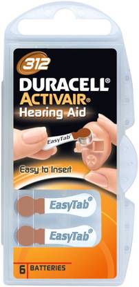 DURACELL Activair Easytab Hearing Aid Batteries size 312 (60 PCS)