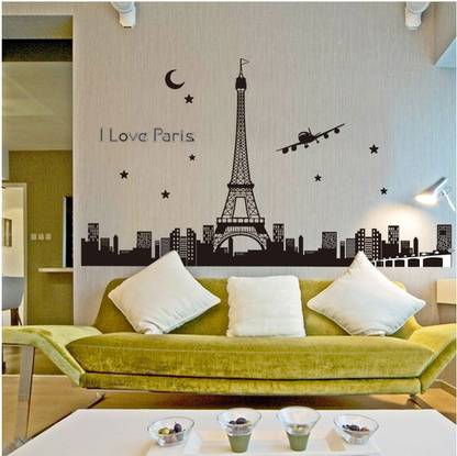 Oren Empower 90 cm Great luminous Paris wall sticker Self Adhesive Sticker