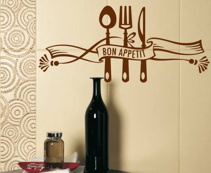 Decor Villa 129.54 cm Decor Villa Bon Kitchen Wall Sticker Large - Size (51 x 23) Inch Sticker