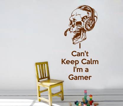 Decor Villa 30.48 cm Decor Villa Gamer Wall Sticker Small - Size (12 x 25) Inch Sticker