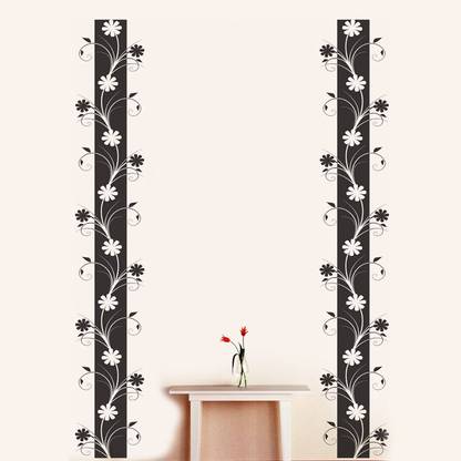Happy Walls 12 Pillar Decor Vertical Design Self Adhesive Sticker