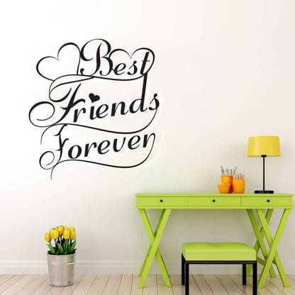 Impression Wall 60 cm Best Friends Forever Wall Sticker Self Adhesive Sticker
