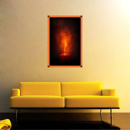 Impression Wall 61 cm Flame Vinyl Wall Stickers Self Adhesive Sticker