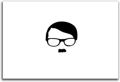 Artifa 40 cm Adolf Hitler Moustache Wall/Door Sticker Self Adhesive Sticker