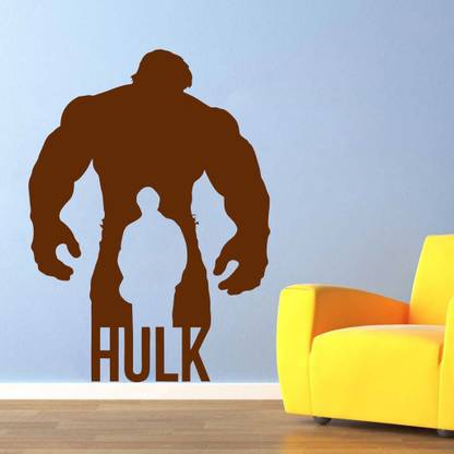 Decor Villa 58 cm Decor villa The Hulk Wall Decal & Sticker Self Adhesive Sticker