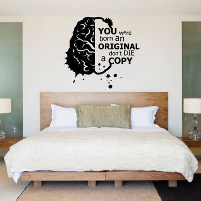 Decor Villa 45.72 cm Decor Villa You were born Wall Sticker Medium - Size (18 x 17) Inch Sticker