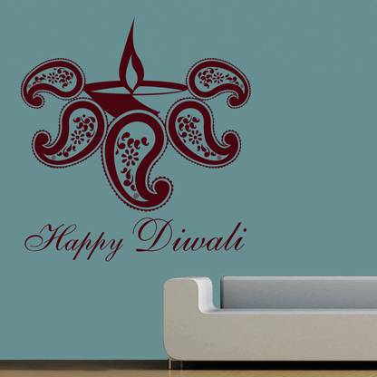 Creative Width Decor 76 cm Lakshmi Deep Self Adhesive Sticker