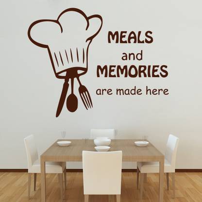 Creatick Studio 50 cm Creatick Studio Meals and Memories Wall Sticker Self Adhesive Sticker
