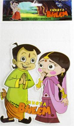 STICKER BAZAAR 32.4 cm A4 Cutout Sticker Of Chhota Bheem Self Adhesive Sticker