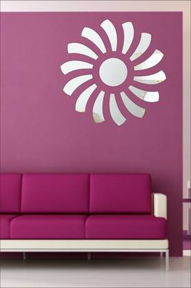EJAart 60 cm EJA Art Wheel Silver Pure Cast Quality 3D Mirror Sticker ...