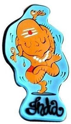 Roti Kapda Makaan Dancing Yogi Magnetic Sticker