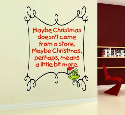 Decor Villa 76.2 cm Decor Villa maybe christmas multicolor Wall Sticker Size - (30 X 23) Inch Self Adhesive Sticker