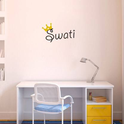 DECOR KAFE 55.88 cm Crown Style Name Swati Wall Covering Size : ( 56 X 39 CM ) Self Adhesive Sticker