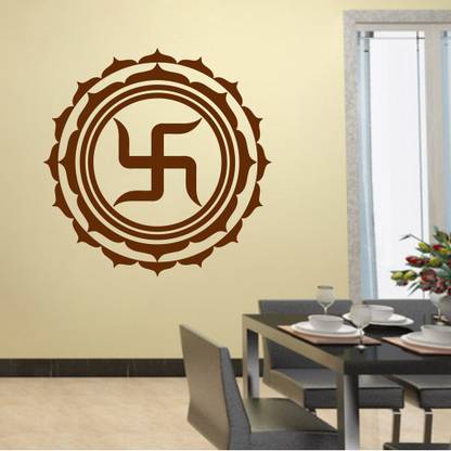Decor Villa 43 cm Decor villa Swastika Wall Decal & Sticker Self Adhesive Sticker