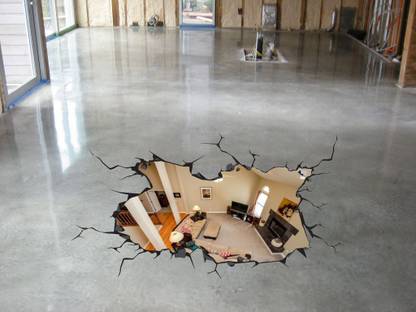 3D Art Floor Sticker Fine Art Print
