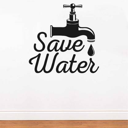 rawpockets 1 cm Save Water Sticker