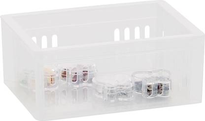 howards Plastic Howards Cadi Stackable Organiser Basket - Small Storage Basket