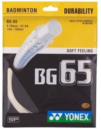 YONEX BG 65 100 pcs (assorted colors) 0.7 Badminton String - 10 m