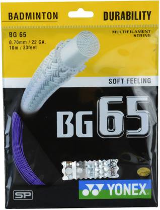 YONEX BG 65 Violet 0.7 Badminton String - 10 m