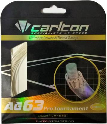 CARLTON AG 63 Pro Tournament 0.66 Badminton String - 10 m