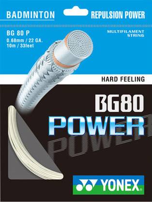 YONEX BG 80 Power 0.68 Badminton String - 10 m