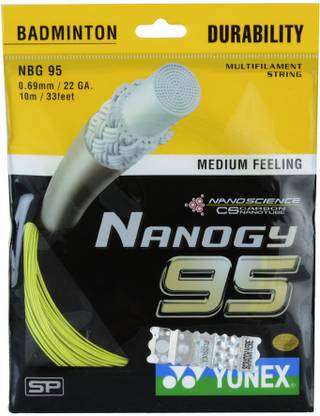 YONEX NANO GY 95 FLS YLW 0.69 Badminton String - 10 m