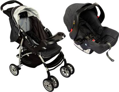 GRACO Mirage Plus Travel System - Charcoal Stroller