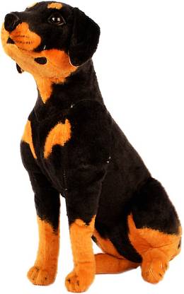 PartynGiftz Doberman Dog Plush Soft Toy  - 43 cm