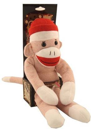 Nostalgic Images The Original Sock Monkey Pink  - 18.89 inch