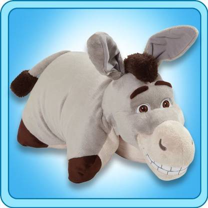 Pillow Pets My Authentic DreamWorks Donkey 18-Inch Folding Plush Pillow, Large  - 20 inch