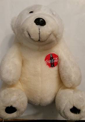 Coca-Cola Coca Cola White Polar Bear 12" Plush 1993