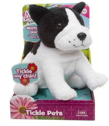 Amazimals Boston Terrier Tickle Pets Plush Dog  - 9.05 inch