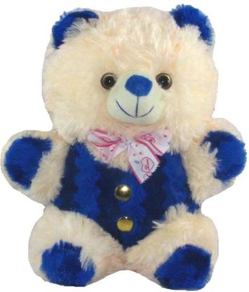 Nb Phoenix Stuffed Soft Plush Toy Kids Birthday Navy Blue Raja Teddy Bear With Kid 28 Cm  - 28 cm