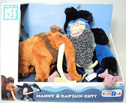 TPF Toys Ice Age Continental Drift Movie Plush 2Pack Manny Captain