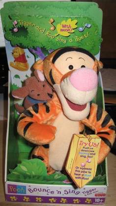 MATTEL Bounce 'N Sing Tigger And Roo  - 7 inch