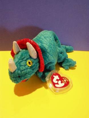 TY Beanie Ba Hornsly The Dinosaur