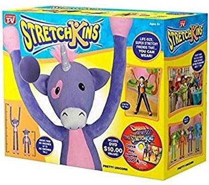 Stretchkins Unicorn (LIMITED EDITION PURPLE) Life-size Plush Toy That You Can Play, Dance, Exercise and Have Fun With  - 36 inch