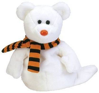 TY Beanie Ba Quivers The Ghost Bear  - 10 inch