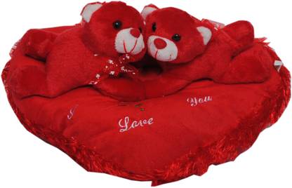 Trimurti Imported Fur Cute Rabbits on Heart  - 30