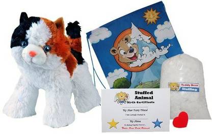 Stuffems Toy Shop Make Your Own Animal "Cali The Calico Cat" No Sew Kit