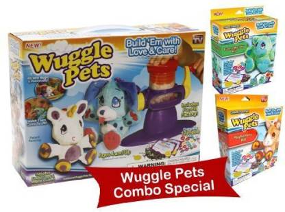 Wuggle Pets Combo Special Wuggle Starter Set + Refill Monkey and Pony  - 24 inch