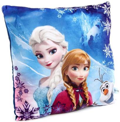 DISNEY Frozen Square Plush Cushion - 40 Cms x 40 Cms  - 16 inch