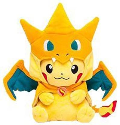 PoKeMoN Center Original Pikachu Plush Doll (Mega Charizard Y Ver) School Bag
