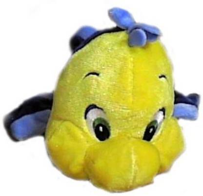 DISNEY Store Little Mermaid Flounder Plush Doll
